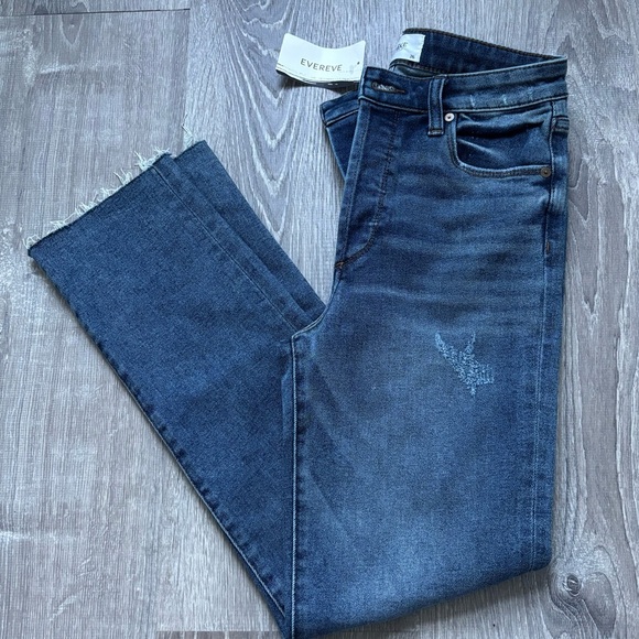 NWT Evereve Women’s high rise ever straight Jeans size 26 - Picture 1 of 5